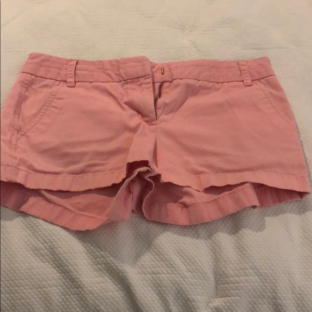 Pink JCrew Chino Shorts